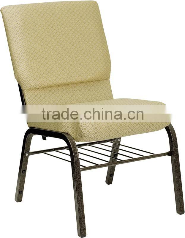 Wholesale Used Hot sell item Stacking Metal Church Chair Steel fabric stacking Waiting Meeting Room conference church chair