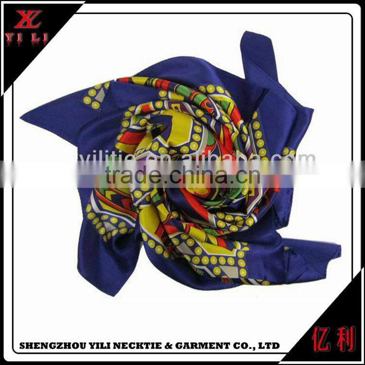 High quality soft silk ladies custom made scarf