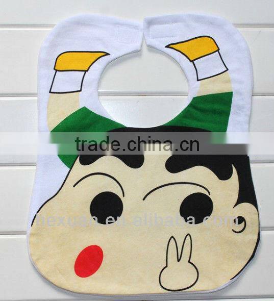 6 designs can choose baby bibs/3 layers baby bibs/superman baby bibs /in stocked or OEM