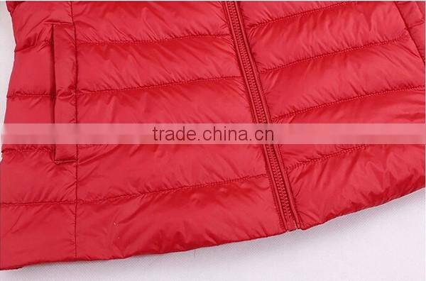 Slim Style Ladies duck sex ultra thin foldable down jacket