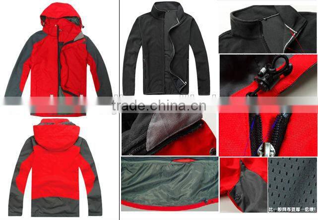 high quality men's winter windproof/waterproof jacket 2014