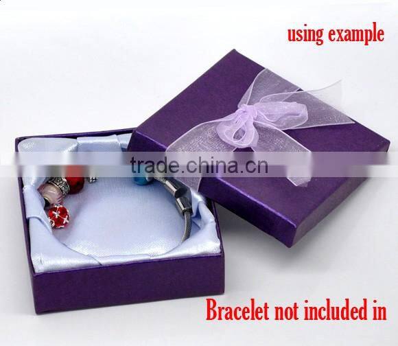 High Quality Dark Purple Jewelry Gift Box Design For Bracelet &Watch