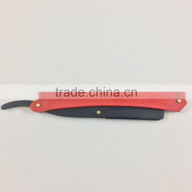 Barber Shaving Razors Red plastic handle