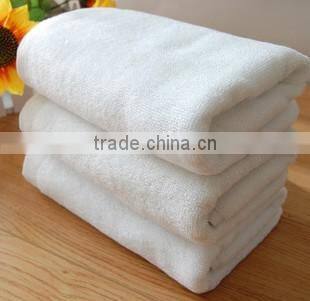 white plain cotton 70*140 cm bath towel/hotel towel