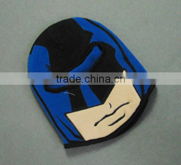 cartoon mask polar fleece face beanie hat