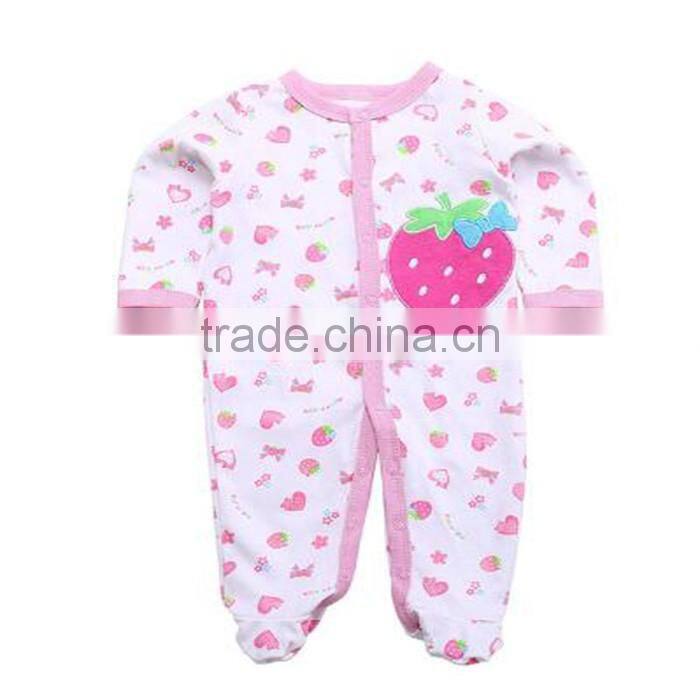 2016 fashion rompers 100% Cotton Long sleeve newborn baby clothes