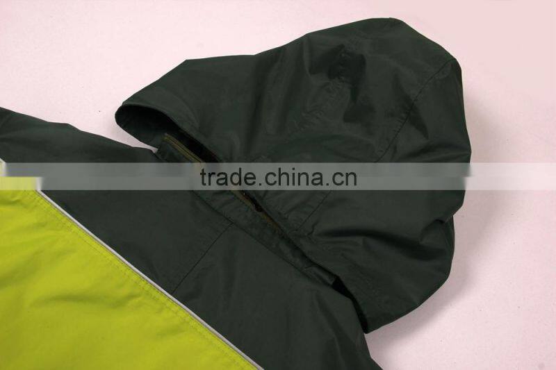 workers raincoat heavy duty/pvc two piece raincoat