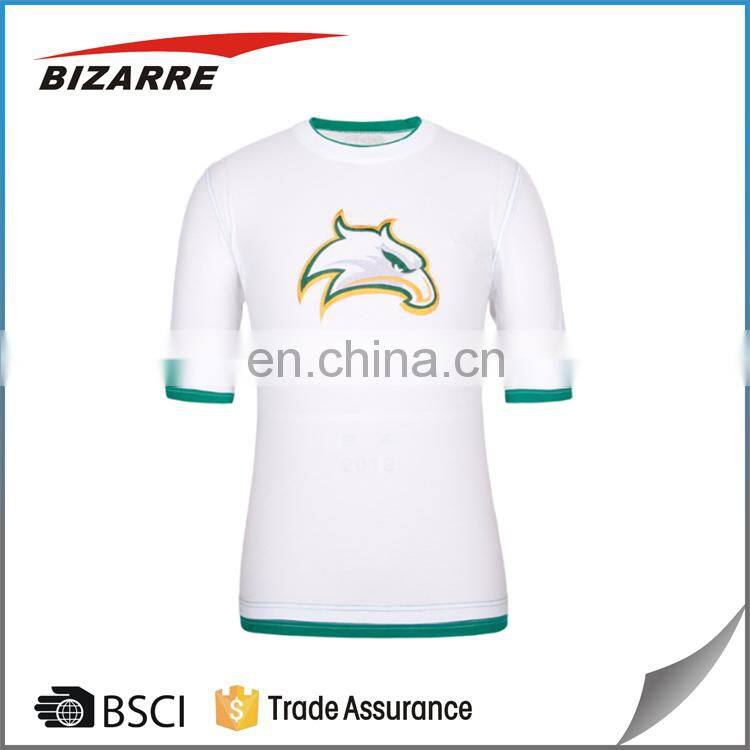 Simple raglan sleeve sport shirts sublimation printing