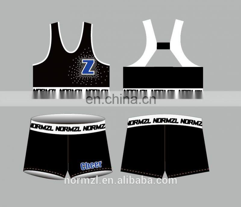 wholesale practice wear custom design cheerleading uniform