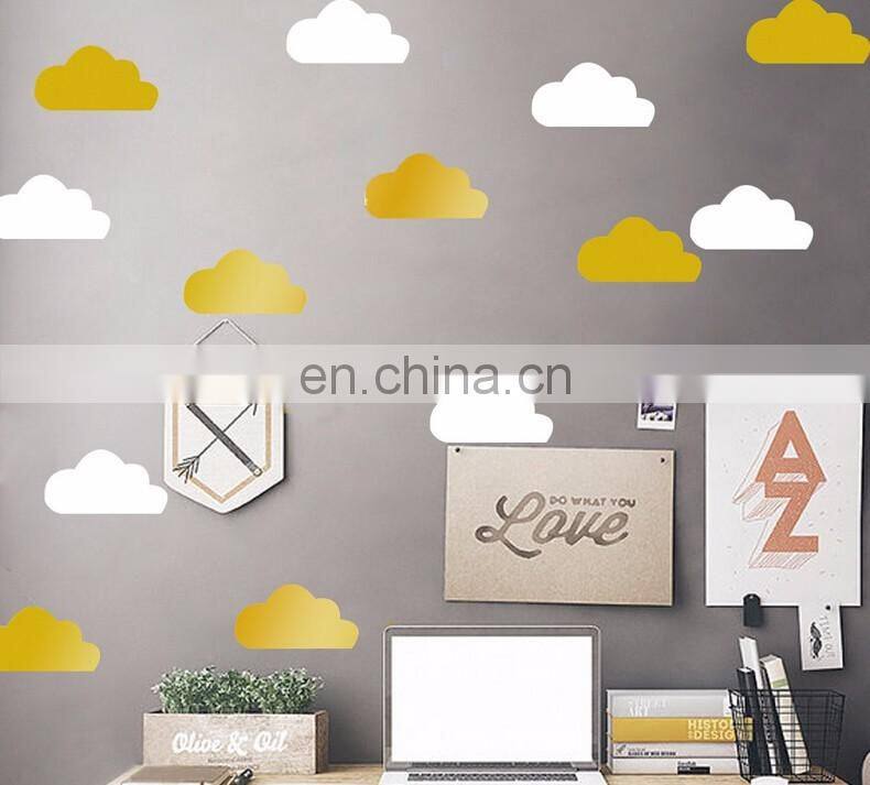 Ins Style Cloud Shape Vinyl Wall Sticker Children Room Home Decoration Mural Roon Decal