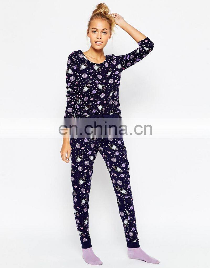 Custom Printed Pajamas Adult Cartoon Pajamas