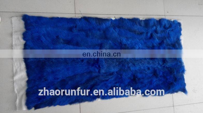 100% Real natural rabbit fur plate