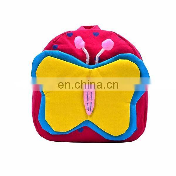 Cute Butterfly Backpack Girls School Bags Cheap Kids Trendy Bag Soft PP Cotton Wholesale