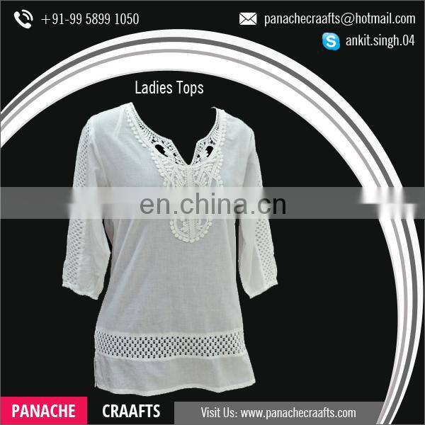 Cotton Material Plus Size Knit Tops and Blouse