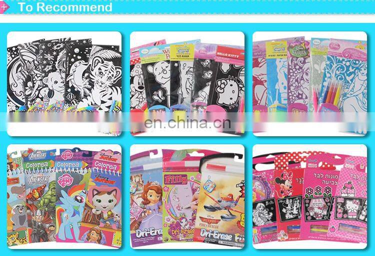 Creative designed aqua art water paint sprial booklet for kids