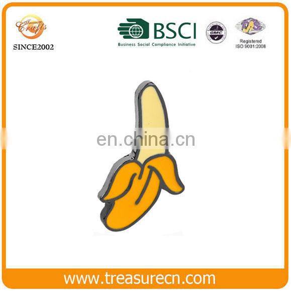 Custom black nickel plating hard enamel fruit shape lapel pin