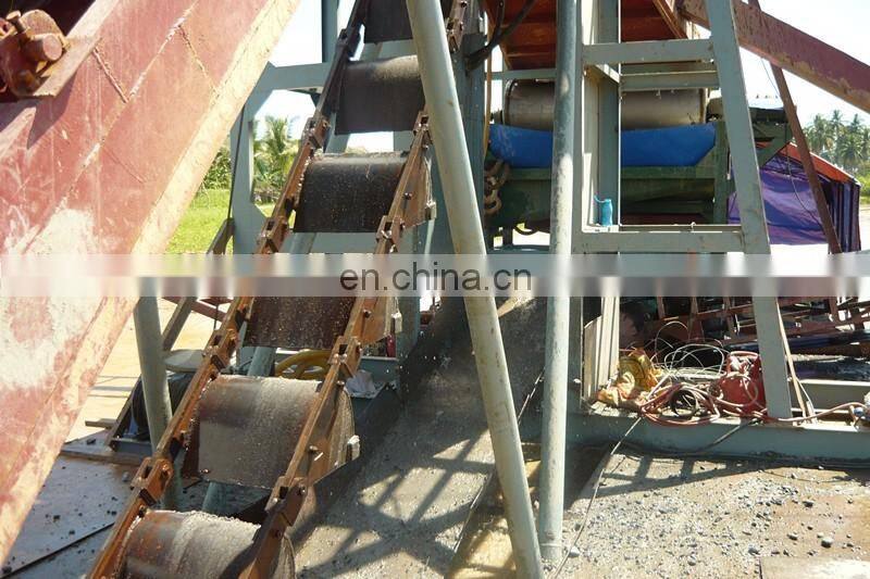 Commercial 80m3 per hour high efficient Bucket chain gold dredge for sale