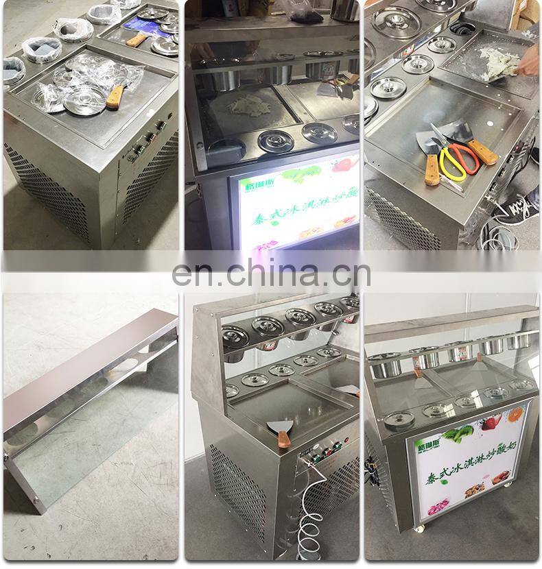 good price single flat pan fried ice cream cold plate machine