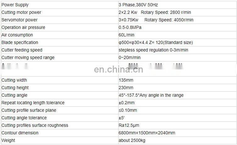 Good quality cnc double head cutting saw