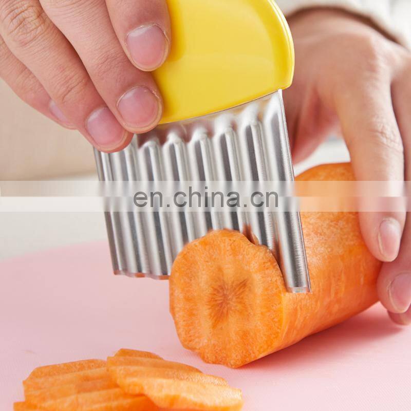 Multi-function Wrinkled French Fries Salad Corrugated Cutting Knife Potato Slices Knife