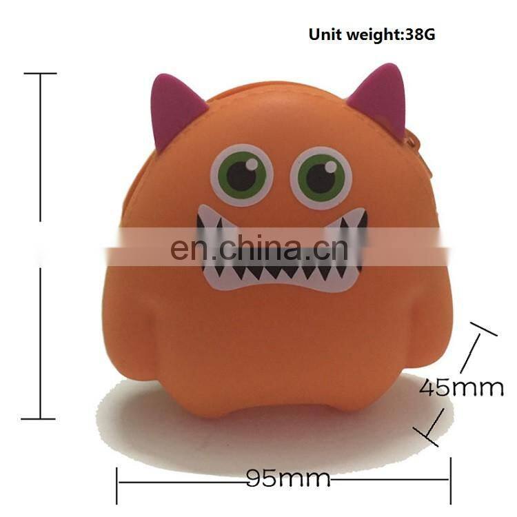 Bulk Wholesale Animal Shape Key Holder Wallet Custom Clutch Mini Women's Silicone Coin Purse