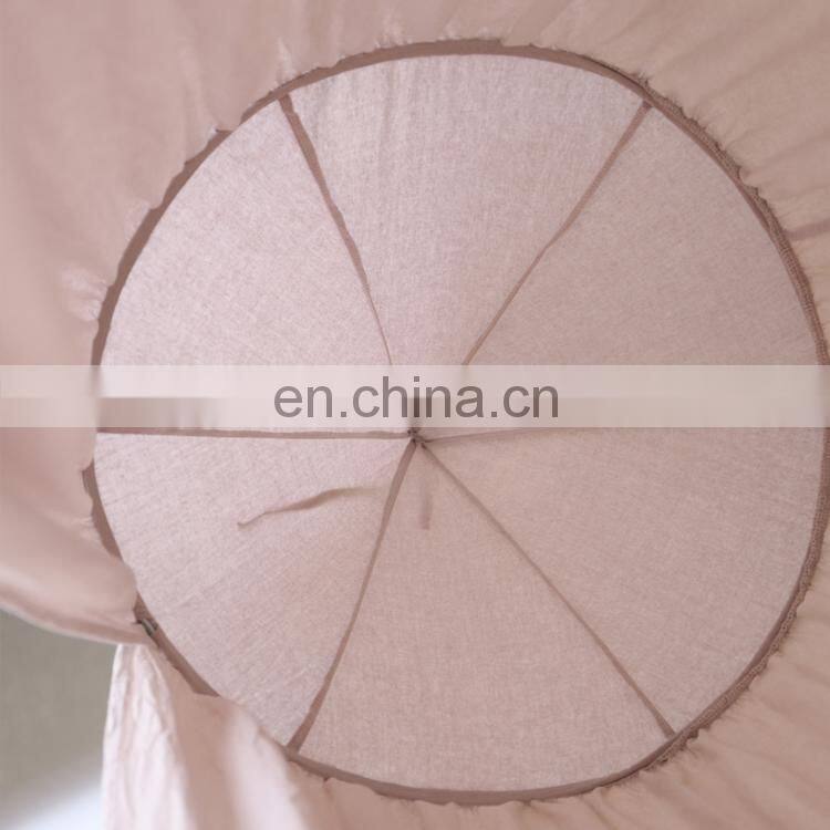 Decoration Ins Pink Cotton Princess Castle Bed Canopy Mosquito Net for Kids Baby and Adults