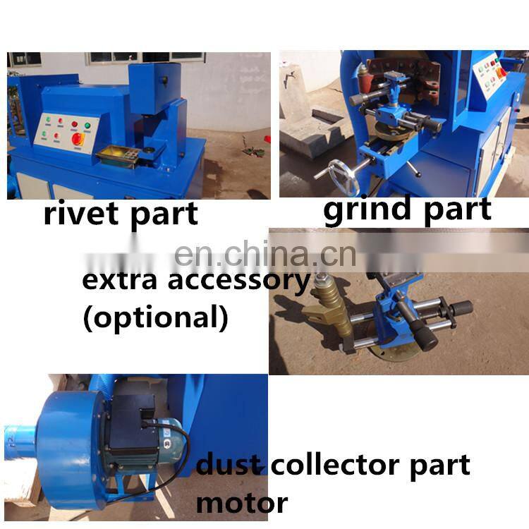 Brake Shoe Rivet and Grind Machine