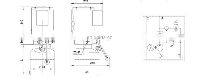 mini 12v24v 48v DC AC 220V 110v 380v hydraulic power packs/power unit for car lift