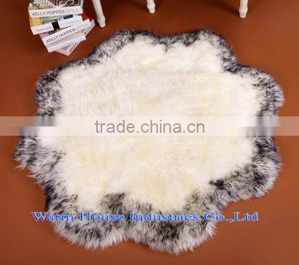 Wholesale Circular Sheepskin Rugs Carpet for Home Decorative