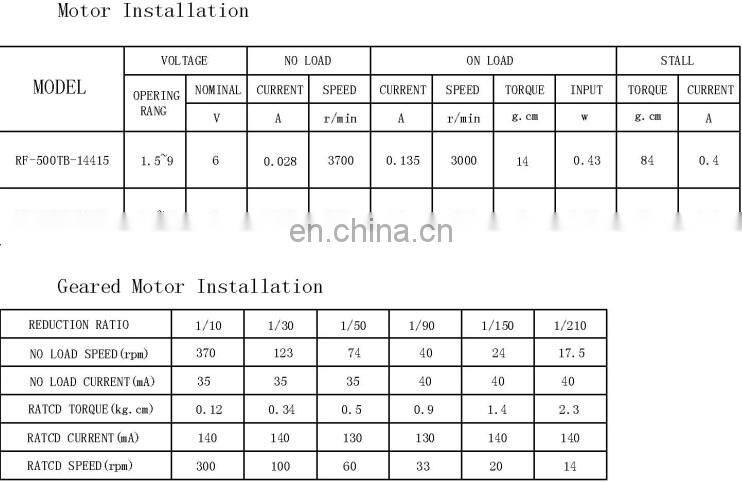 37GB-500 DC 6V 12V 24V 37mm-High Torque Gear Motor