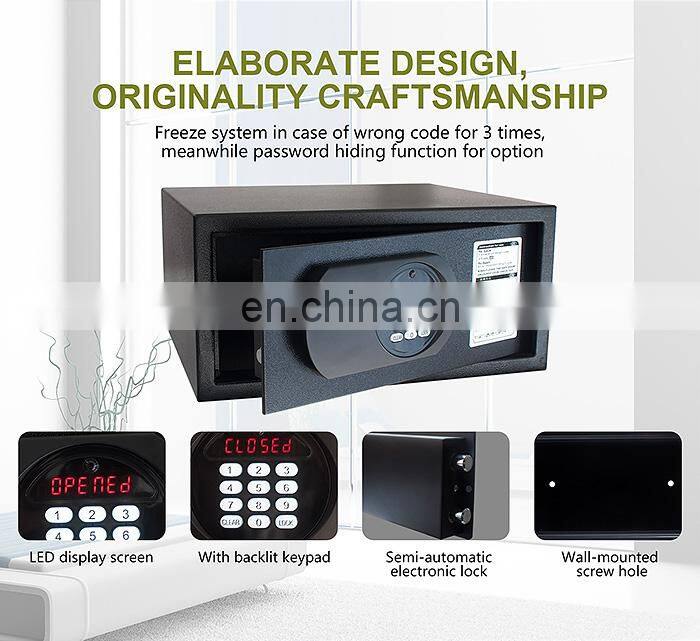 Honeyson automatic door opening best hotel safe box for stars hotel