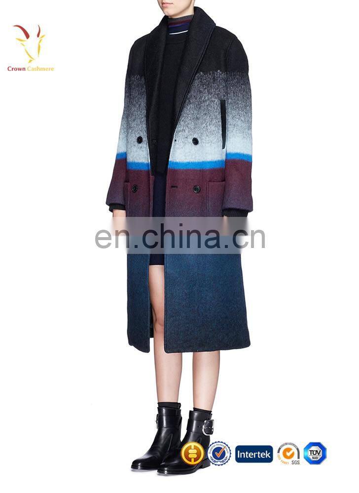 Women Casual Long Sleeves Woolen Coat Plus Size Cashmere Coat