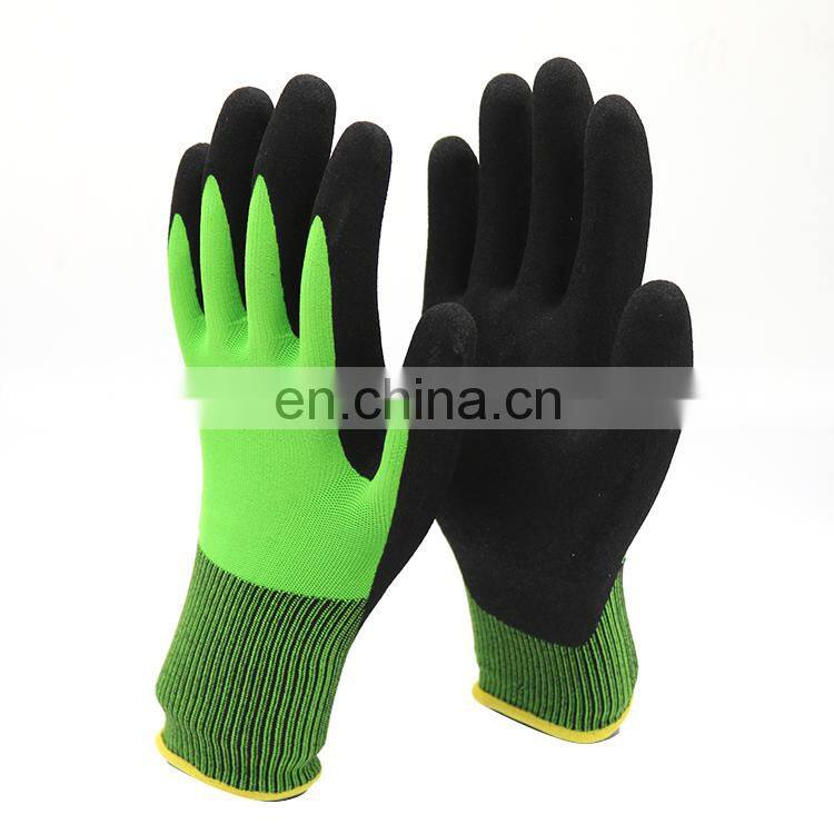 High Quality Level 5 Cut Resistant Gloves Nitrile Sandy Cut Resistant Gloves