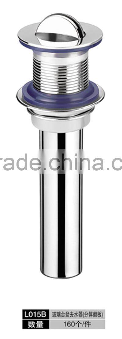 2015 Hot sale Caitan Wesda Bathroom Accessories Brass Chrome Plated Drainer Basin Sink Waste Drainer