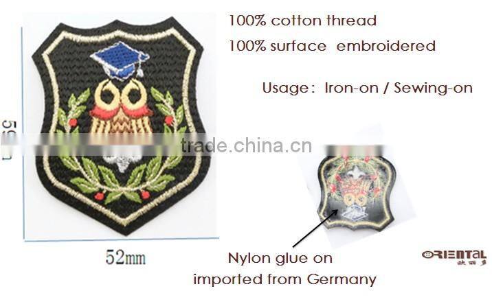 Top quality unique design fashion garments embroidery applique