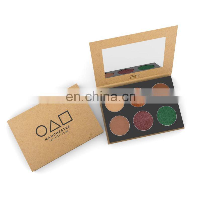 Odm Squid Game Private Label Cardboard Kraft Makeup Cosmetic Palette Paper Packaging Eyeshadow Empty Case