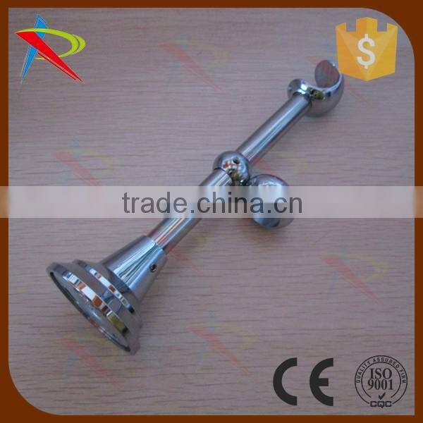 Stainless steel finished double curtain wall supports/brackets