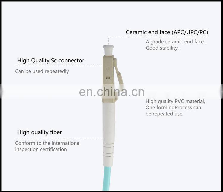 FO 10ft OM3 LC to LC fiber optic cable 30m- 50/125 multimode duplex LSZH fiber optic jumper for SFP 10G SFP+ media converter
