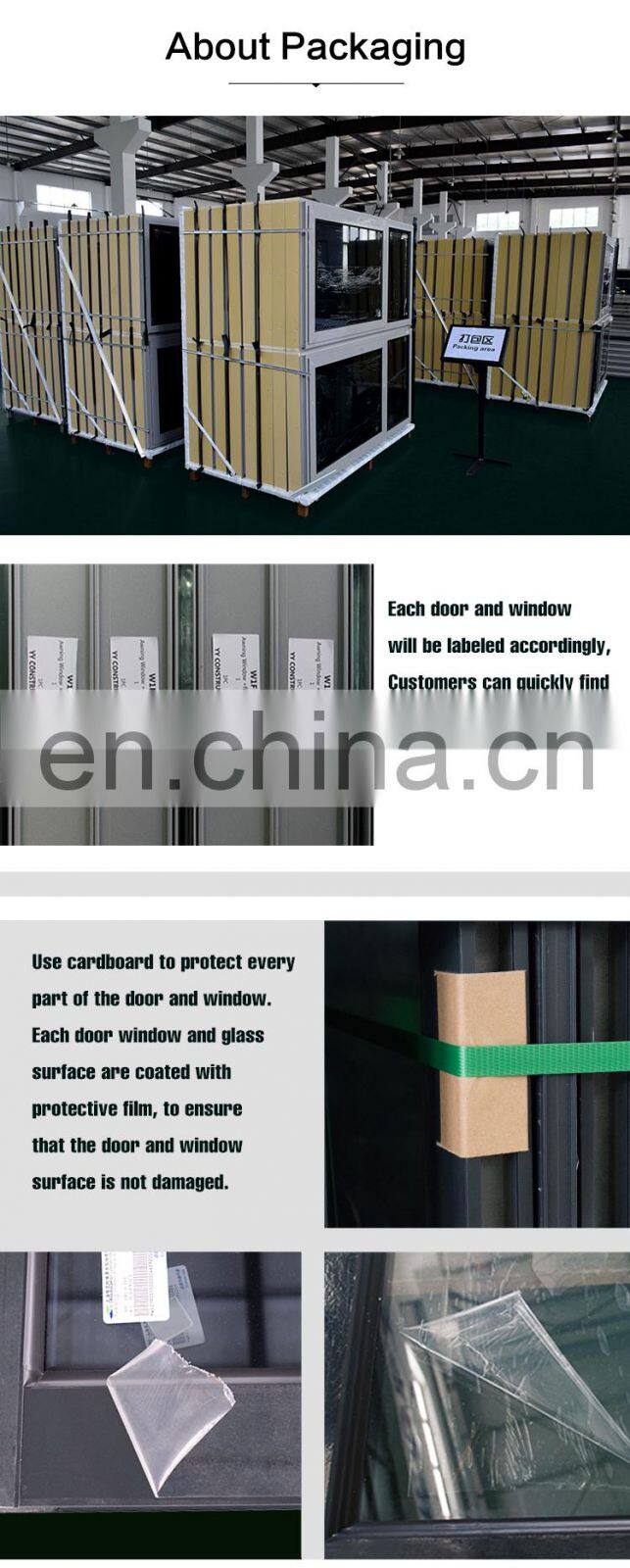 YY MADE Popular Style Aluminum Top Hung Window Single_Double Glazed Comply with NAFS-11 Standard
