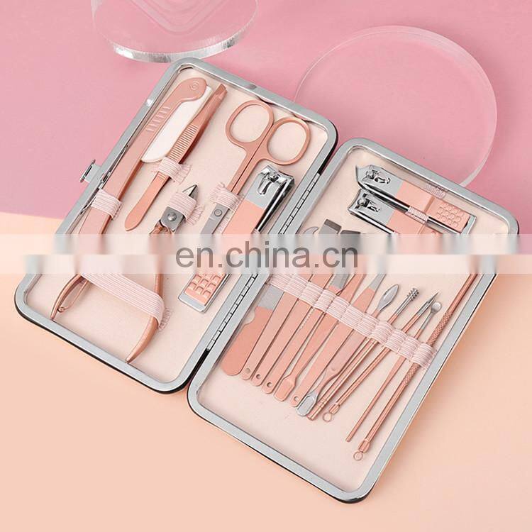 Manicure Set Professional Nail Clippers Kit Pedicure Care Tools- Stainless Steel Women Manicure & Pedicure Set