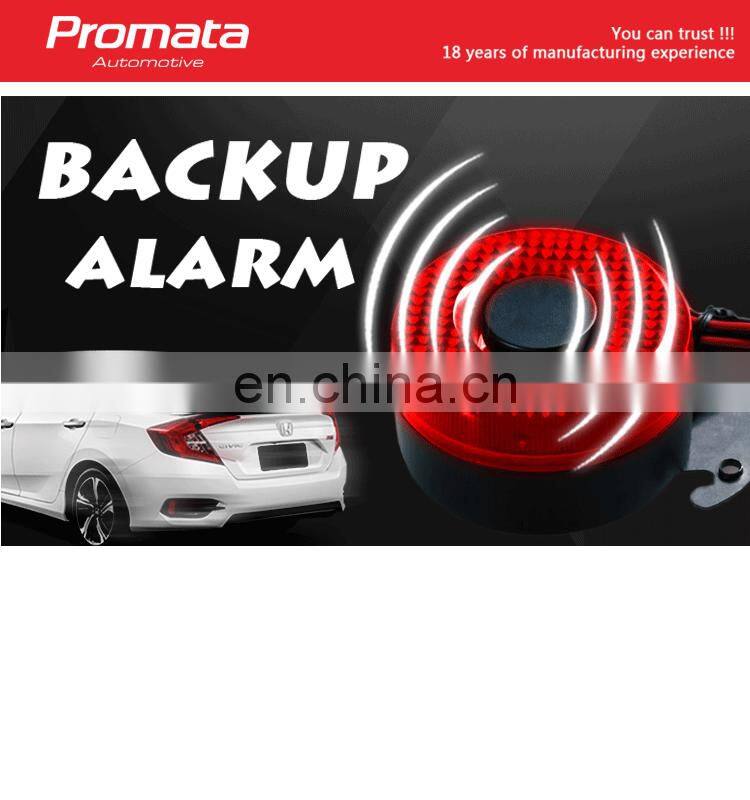 Siren Universal Car Red light flash with beep alarm Backup Led Reverse Light OEM 12V/24V