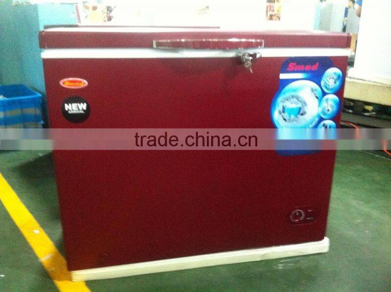 low power consumption solid door chest freezer, top open chest freezer