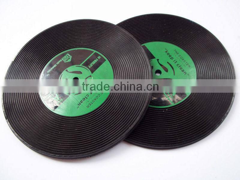 Silicone coaster, custom rubber cardboard coaster, 2D/ 3D paper coasters for beer