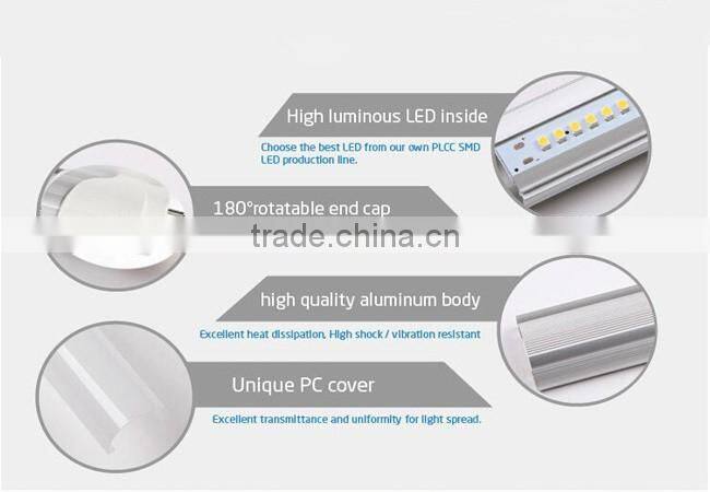 PC cover T5 0.6/0.9/1.2/1.5/2.4 meter LED tube