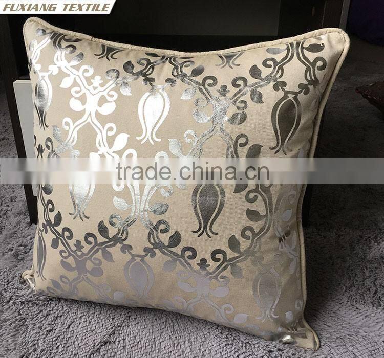 GOLD AND SILVER FOIL PRINT PILLOWS