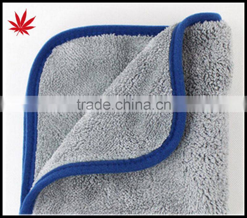 1000 GSM car hairdressing 40 * 60 deluxe microfiber coral fleece towel waxing polishing towels