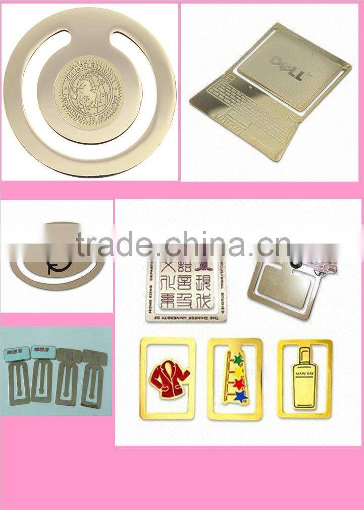 Birthday hang tag metal bookmarks /cartoon cute metal bookmarks for books