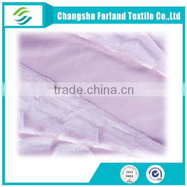 super soft short pile fabric with brushed craft