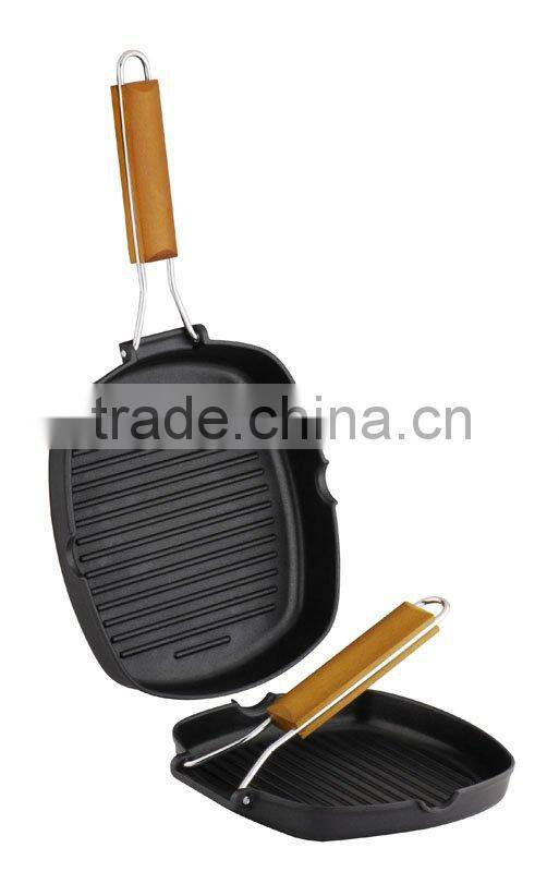 quality chef essentials cookware 24*24cm gill pan