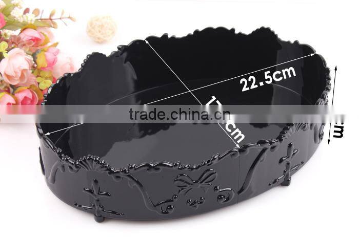 D03 ANPHY Plastic Oval Household Decoration Makeup Organizer Storage Box Holder Display Stock